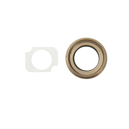 10 Pairs / Set Rear Camera Lens Ring + Flashlight Bracker for iPhone 6 Plus & 6s Plus (Gold)-garmade.com
