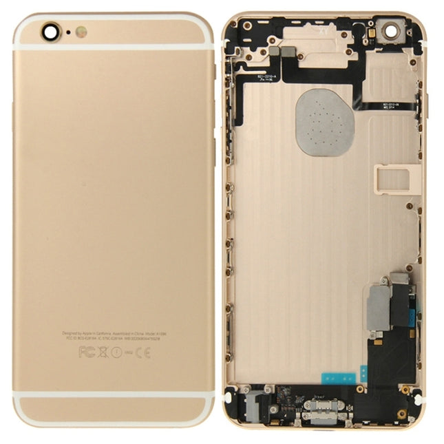 Full Housing Back Cover for iPhone 6 Plus (Gold)-garmade.com