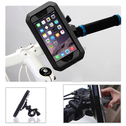 For iPhone 6 Plus & 6s Plus IPX8 Waterproof Touch Sensitive Screen Case with Bike Holder & Lanyard (White)-garmade.com