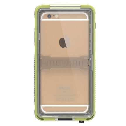 Waterproof Dustproof Shockproof Crushproof Noctilucent Protective Case with Holder for iPhone 6 & 6S(Yellow)-garmade.com