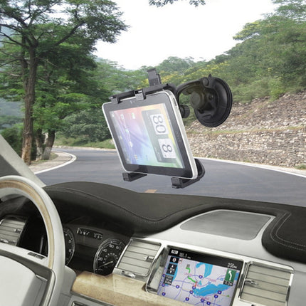 Car Mount Holder Kit Stand For iPad 4，New iPad (iPad 3) / iPad 2 ,iPad ,iPad mini 1 / 2 / 3，Galaxy TAB(Black)-garmade.com