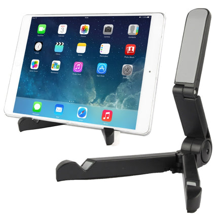 Piega Portatile Stand, Fold up Stand, For iPad, Galaxy, Huawei, Xiaomi, LG and Other 7 inch to 10 inch Tablet(Black)-garmade.com