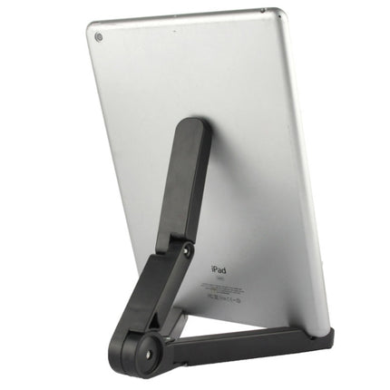 Piega Portatile Stand, Fold up Stand, For iPad, Galaxy, Huawei, Xiaomi, LG and Other 7 inch to 10 inch Tablet(Black)-garmade.com