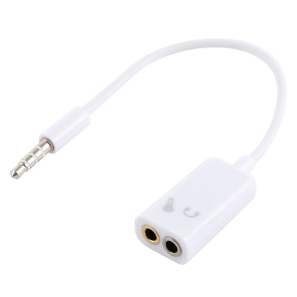 3.5mm Aux Audio Splitter Cable, Compatible with Phones, Tablets, Headphones, MP3 Player, Car/Home Stereo & More(White)-garmade.com