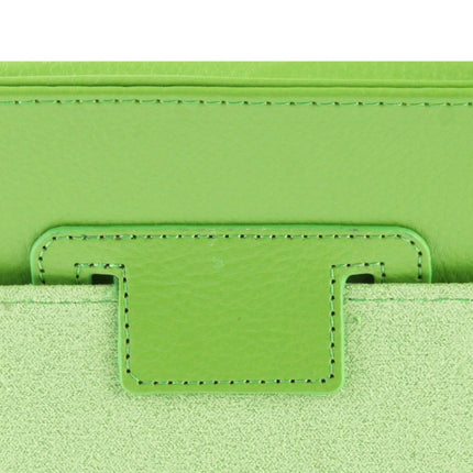 High Quality Litchi Texture Folding Leather with Sleep / Wake-up & Holder Function for iPad 2 / iPad 3 / iPad 4 (Green)-garmade.com