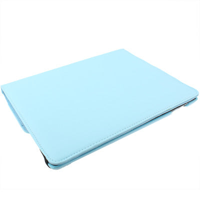 360 Degree Rotatable PU Leather Case with Sleep / Wake-up Function & Holder for New iPad (iPad 3) / iPad 2, Baby Blue-garmade.com