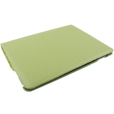 360 Degree Rotatable PU Leather Case with Sleep / Wake-up Function & Holder for New iPad (iPad 3) / iPad 2 / iPad 4, Olive Green-garmade.com