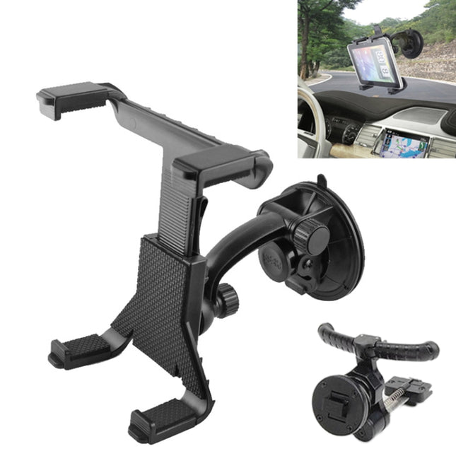 2 in 1 (Air Conditioning Vent Holder + Car Holder) for iPad, iPad mini, other Tab(Black)-garmade.com