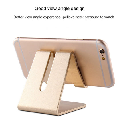 Aluminum Stand Desktop Holder for iPad, iPhone, Galaxy, Huawei, Xiaomi, HTC, Sony, and other Mobile Phones or Tablets(Rose Gold)-garmade.com