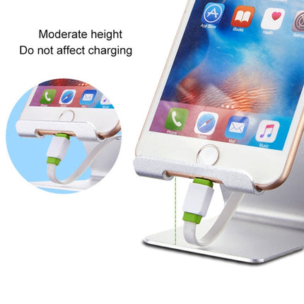 Aluminum Stand Desktop Holder for iPad, iPhone, Galaxy, Huawei, Xiaomi, HTC, Sony, and other Mobile Phones or Tablets(Gold)-garmade.com