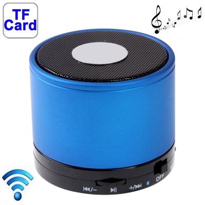 Bluetooth 2.1 Mini Stereo Speaker for iPhone 5 / iPhone 4 & 4S / iPad 4 / New iPad / iPad mini / mini 2 Retina, Built-in Rechargeable Battery, Support TF Card(Blue)-garmade.com