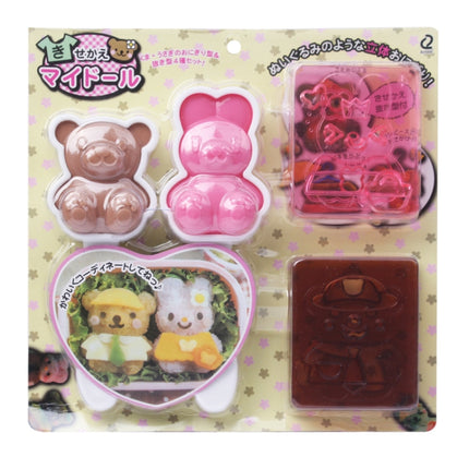 Cute Rabbit & Bear Style DIY Bento Meal Molds Set-garmade.com