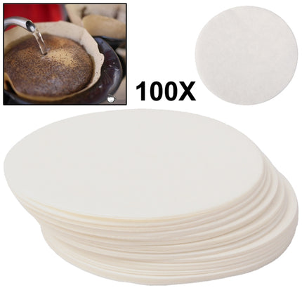 100 PCS Round Coffee Filter Paper, Diameter 60mm(White)-garmade.com