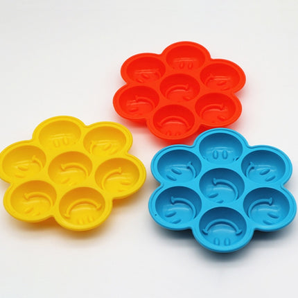 Smile Pattern Silicon Ice Cube Tray Ice Mold, Random Color Delivery-garmade.com