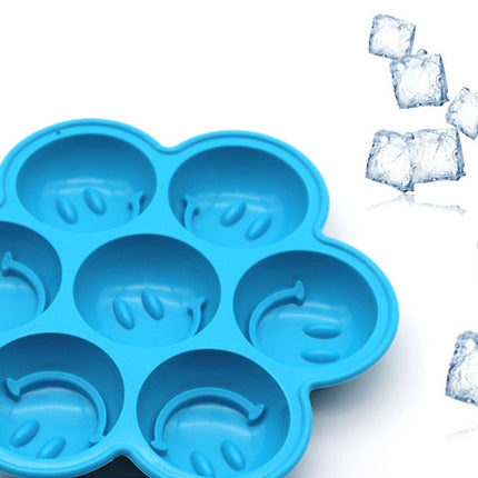 Smile Pattern Silicon Ice Cube Tray Ice Mold, Random Color Delivery-garmade.com