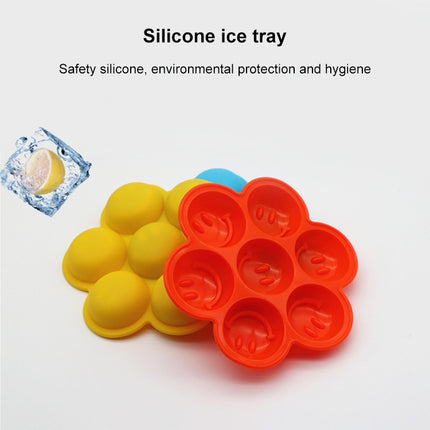 Smile Pattern Silicon Ice Cube Tray Ice Mold, Random Color Delivery-garmade.com