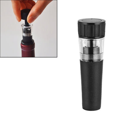 Reusable Vacuum Stopple Bottle Stopper Cork Plug for Wine Liquor(Black)-garmade.com