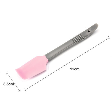 4 PCS Silicone Scraper Butter Spreader Knife Cake Smoother Cake Baking Tool(Pink)-garmade.com