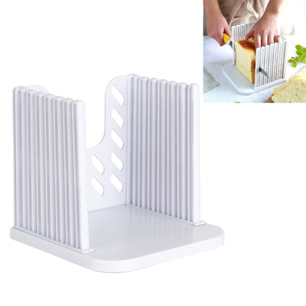 Bread Loaf Toast Kitchen Slicer Cutter Mold Maker Slicing Cutting Guide Tool(White)-garmade.com