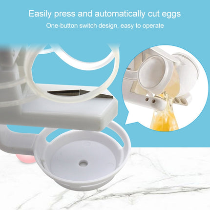 Ez Cracker / Egg Cracker / Egg Separator(White)-garmade.com