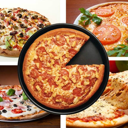 6 inch Round Non-stick Pizza Pan Baking Cooking Oven Tray, Size: 16.5(D) x 2.2cm(H)-garmade.com