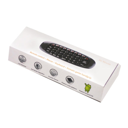 C120 T10 Fly Air Mouse 2.4GHz Rechargeable Wireless Keyboard Remote Control for Android TV Box / PC-garmade.com