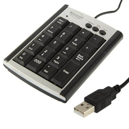 USB Non-synchronous Notebook Computer Multi Function Keypad with 19 Keys-garmade.com