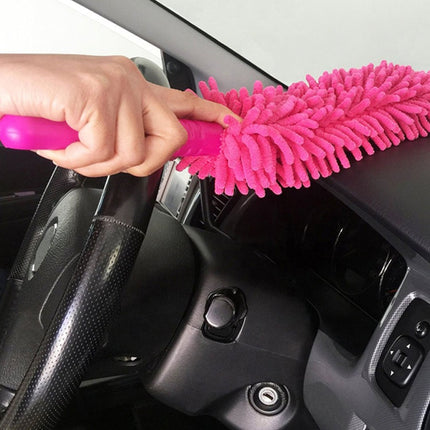 Single Sided Flexible Chenille Changeable Dust Duster (Random Color Delivery)-garmade.com