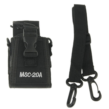 MSC20A Universal Nylon Carry Case Series Holster with Strap for Walkie Talkie-garmade.com