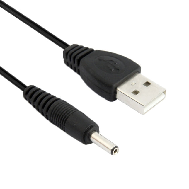 USB Male to DC 3.5 x 1.35mm Power Cable, Length: 1.2 m(Black)-garmade.com