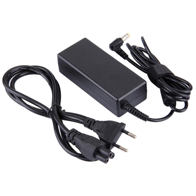 EU Plug AC Adapter 19V 3.42A 65W for Acer Notebook, Output Tips: 5.5x1.7mm(Black)-garmade.com