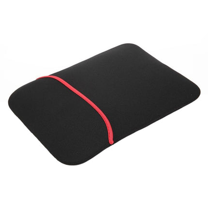 Solid 15.6 inch Sleeve Case Waterproof Bag (Red Black)-garmade.com