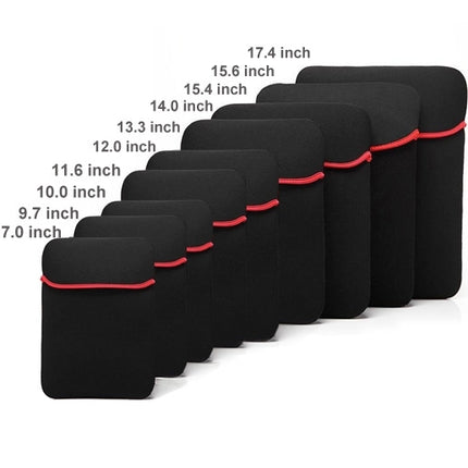 Solid 15.6 inch Sleeve Case Waterproof Bag (Red Black)-garmade.com