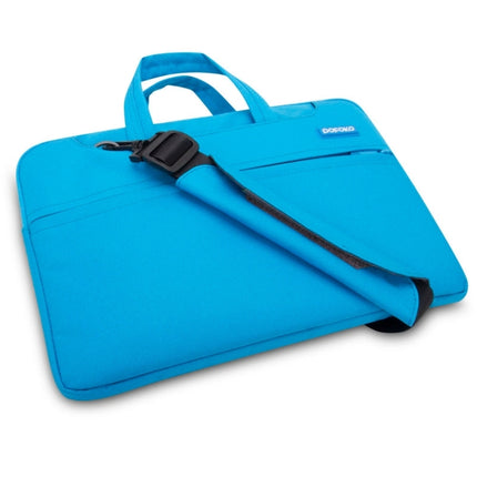 POFOKO 12 inch Portable Single Shoulder Laptop Bag for Laptop(Blue)-garmade.com