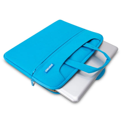 POFOKO 12 inch Portable Single Shoulder Laptop Bag for Laptop(Blue)-garmade.com