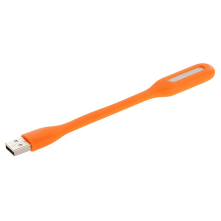 100 PCS Portable Mini USB 6 LED Light, For PC / Laptops / Power Bank, Flexible Arm, Eye-protection Light(Orange)-garmade.com