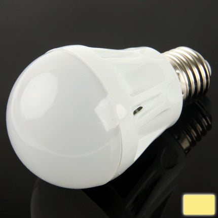E27 5W Ball Steep Light Bulb, 18 LED SMD 2835, Warm White Light, AC 220V-garmade.com