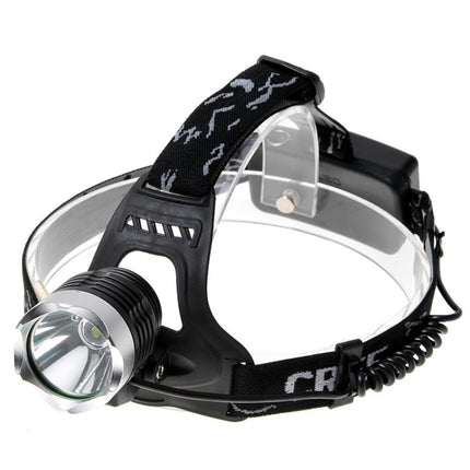 KX-K61 650lm Light Headlamp, Cree XM-L T6 LED, 3-Mode, White Light (Black + Silver)-garmade.com
