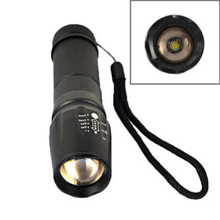 LT-SI CREE XM-L T6 5-Mode White Light LED Flashlight, 2000 LM Adjustable Focus (Black)-garmade.com