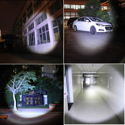 LT-HX CREE XM-L T6 5-Modes White Light LED Flashlight, 2200 LM Mini Telescopic (Black)-garmade.com