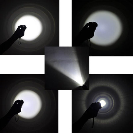 LT-XD 1 x CREE XML-T6 White Light LED Flashlight , 1800 LM 5-Modes(Black)-garmade.com