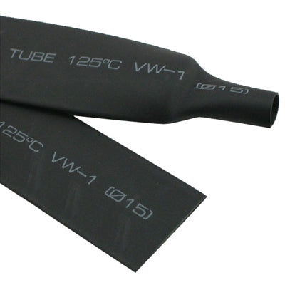 8mm Woer Flexible RSFR-H VW-1 Heat Shrink Tube, 125℃, Length: 10m (Black)-garmade.com