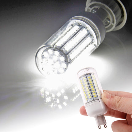 G9 8.0W Corn Light Lamp Bulb, 102 LED SMD 2835, White Light, AC 220V with Transparent Cover-garmade.com