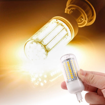 G9 8.0W Corn Light Lamp Bulb, 102 LED SMD 2835, Warm White Light, AC 220V, with Transparent Cover-garmade.com