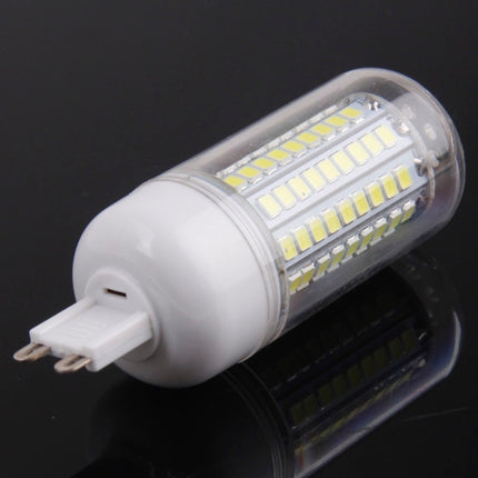 G9 8.0W Corn Light Lamp Bulb, 102 LED SMD 2835, White Light, AC 220V with Transparent Cover-garmade.com