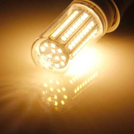 E27 8.0W 420LM Corn Light Lamp Bulb, 102 LED SMD 2835, Warm White Light, AC 220V, with Transparent Cover-garmade.com