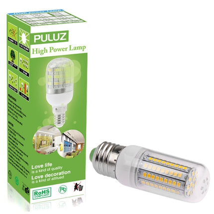 E27 8.0W 420LM Corn Light Lamp Bulb, 102 LED SMD 2835, Warm White Light, AC 220V, with Transparent Cover-garmade.com