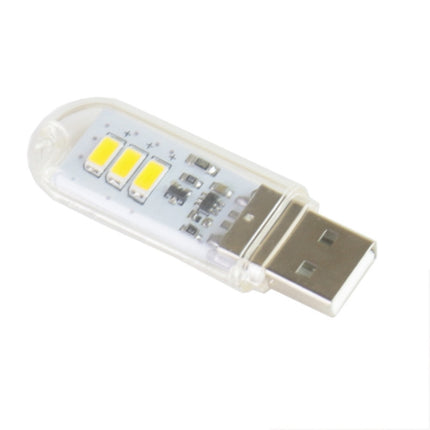 1.5W Flash Disk Style USB Light, 140LM 3 LED SMD 5630 Warm White Light with Touch Switch-garmade.com