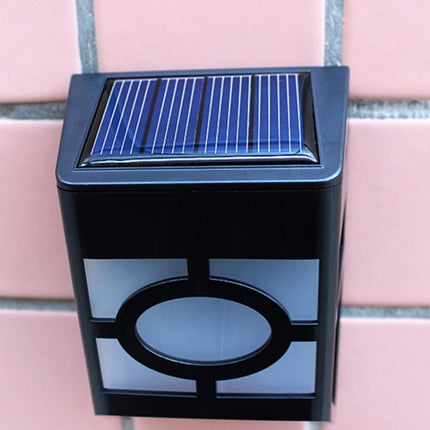 Outdoor High Power 0.2W Solar Lantern Light, 2 LED Fence Lamp Solar Wall Mounted Light-garmade.com
