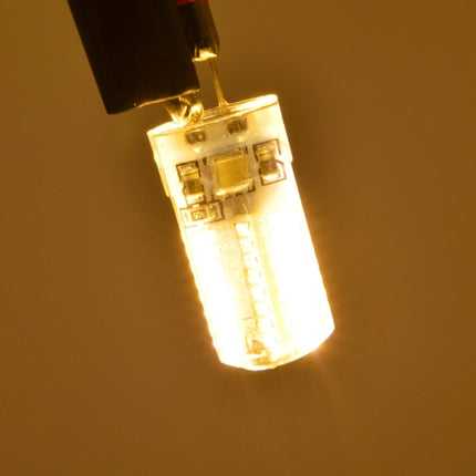 G4 4W 200LM Silicone Corn Light Bulb, 64 LED SMD 3014, Warm White Light, AC 220V-garmade.com